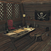 Stanza del capitano pirata