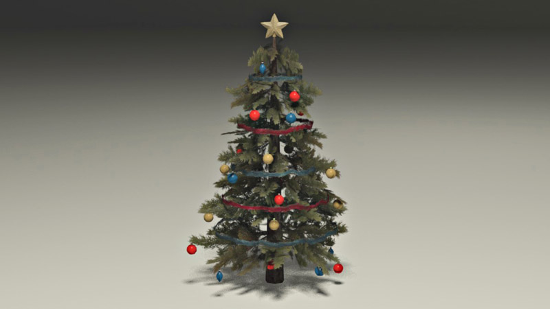 3D Christmas trees