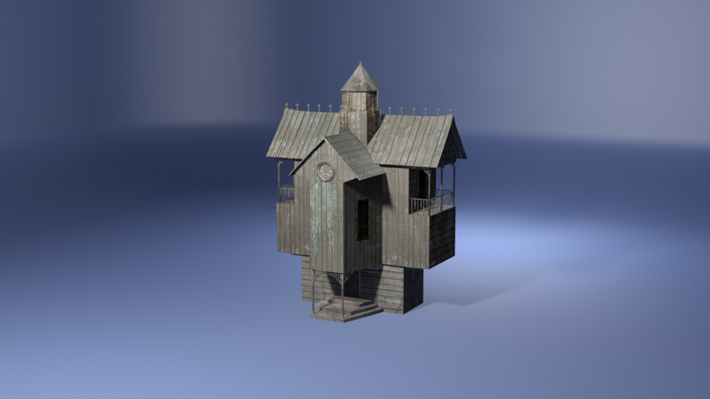3D Creepy house