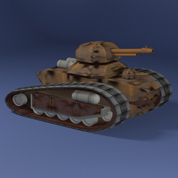 Flamethrower battle tank