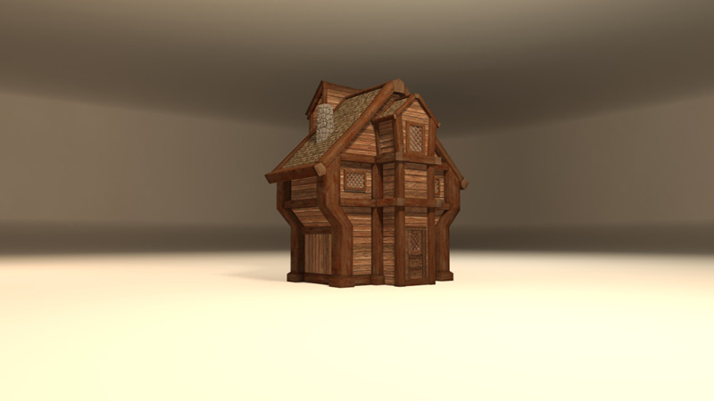 3D Potionist cottage