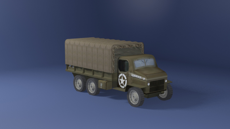 3D Military van