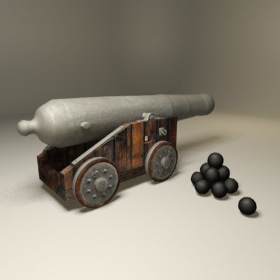 3D Pirate cannon4