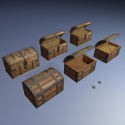 Treasure pirate chests