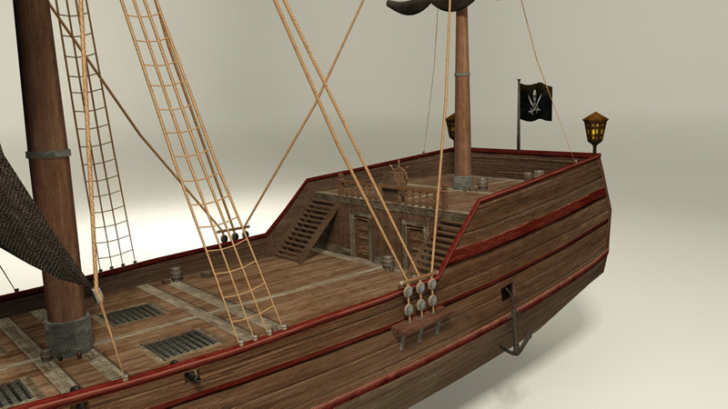 3D Pirate ship3