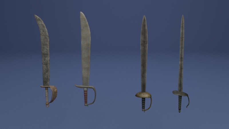 3D Pirate swords1