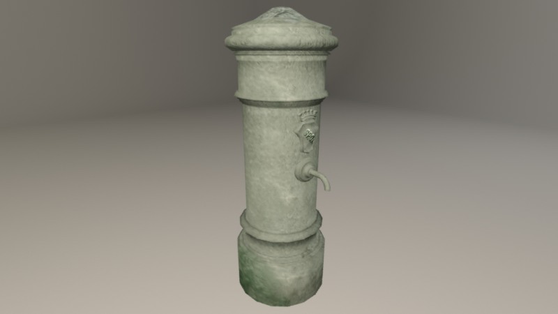 3D Roman fountain