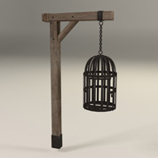 Suspended cage